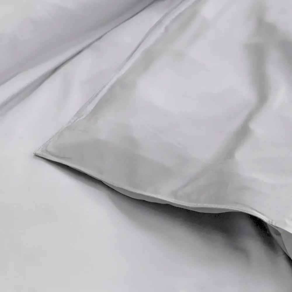 Quince Bamboo Duvet Cover Light Grey Size King/Calking